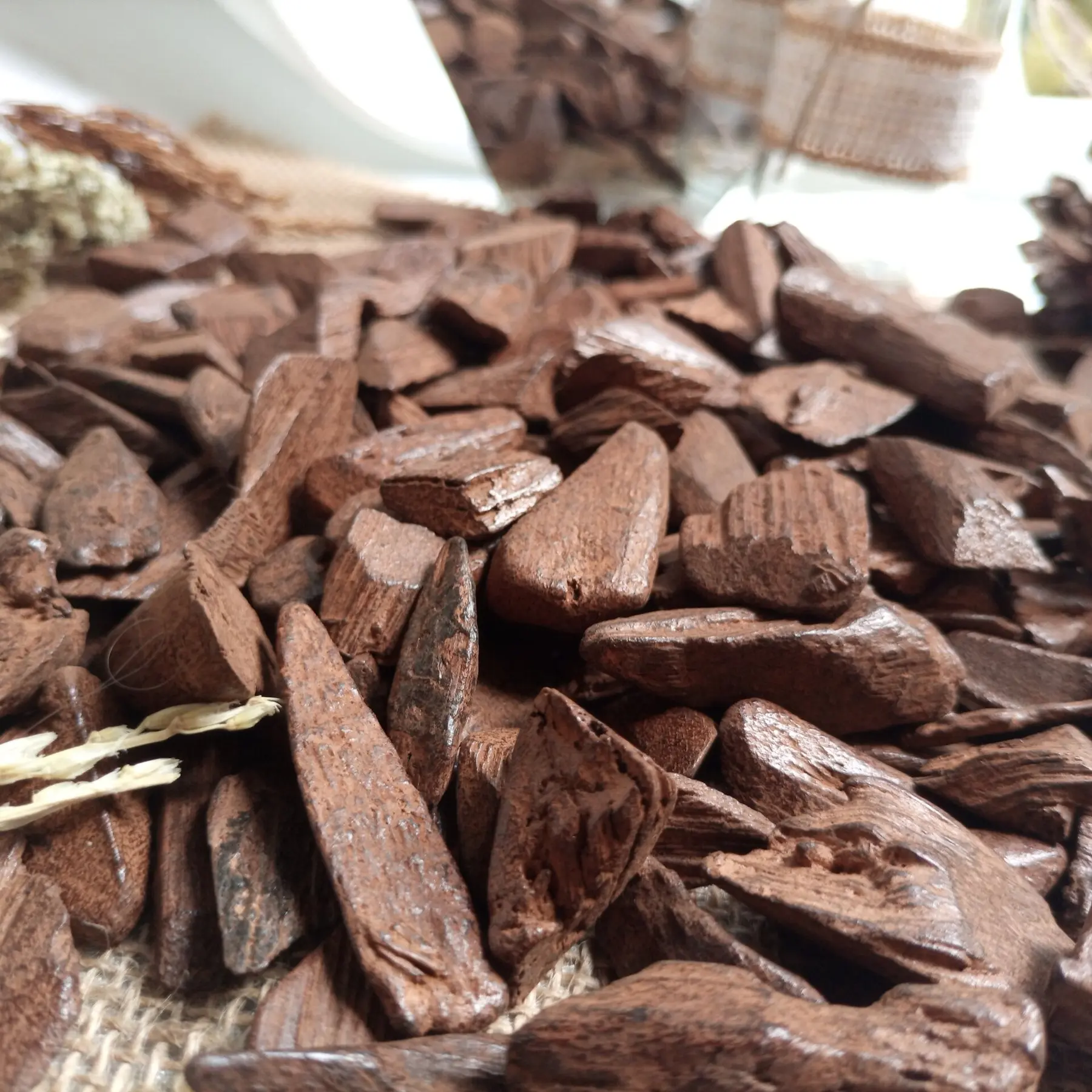 Indonesian agarwood close-up